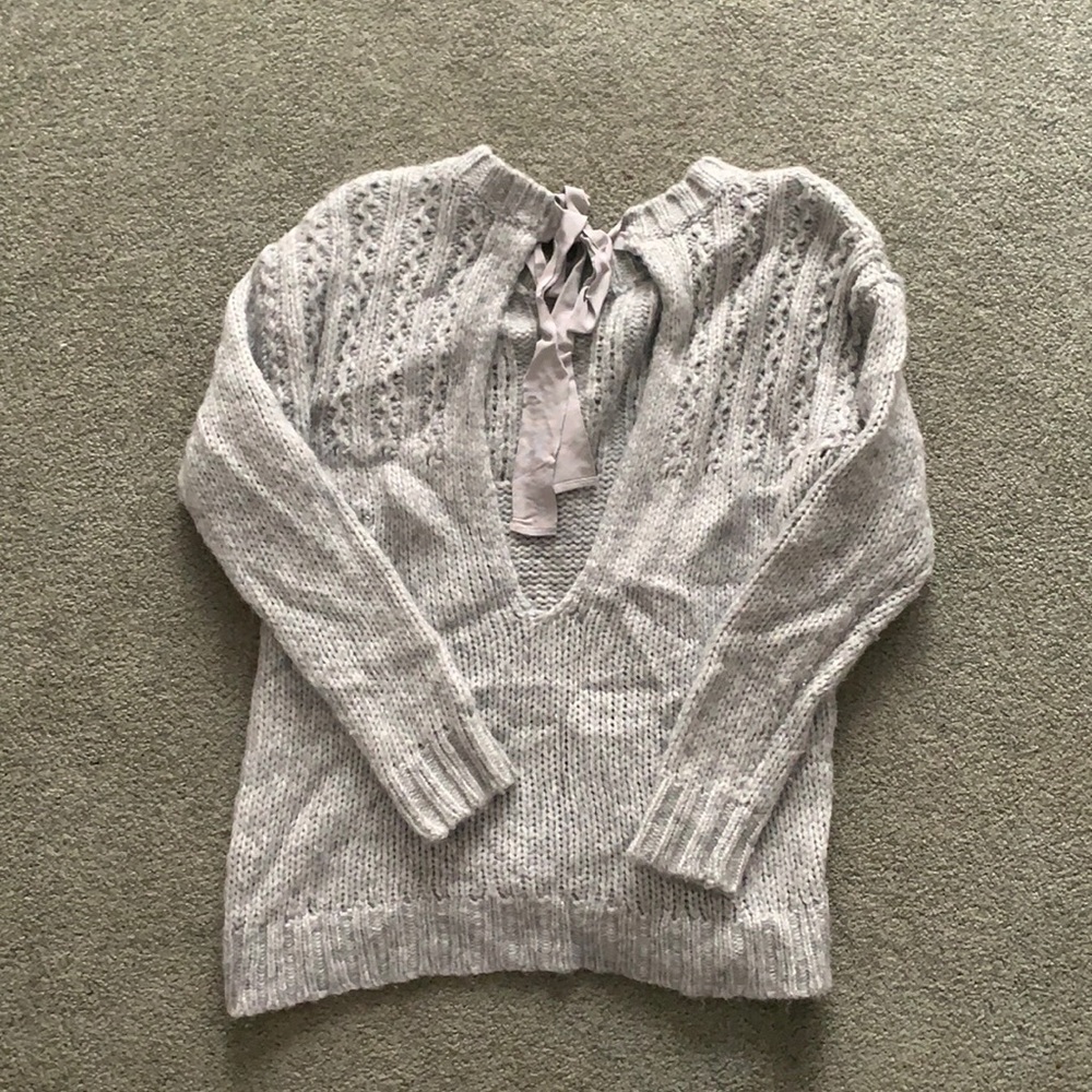 Aerie tie back sweater